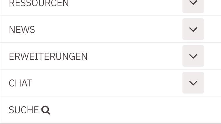 Anzeige Such-Icon in der Mobilansicht