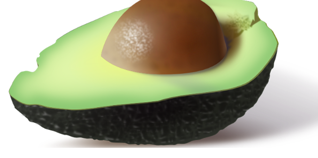 Aufgeschnittene Avocado