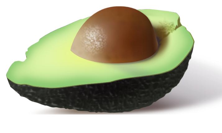 Aufgeschnittene Avocado