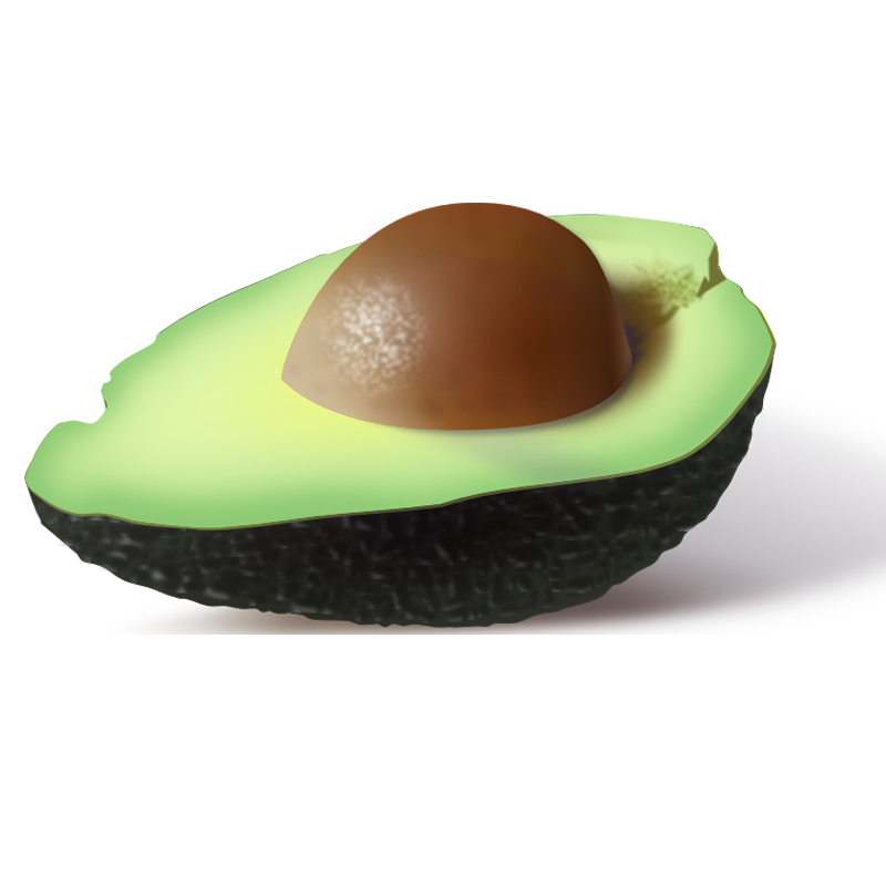 Aufgeschnittene Avocado