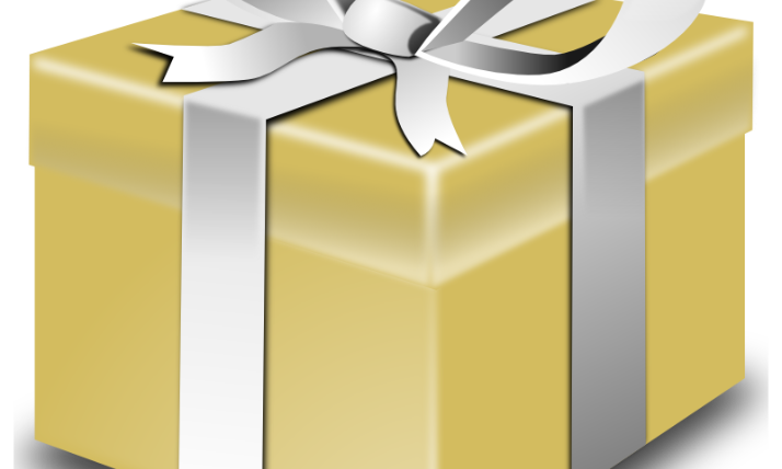 Ein Geschenk mit Schleife