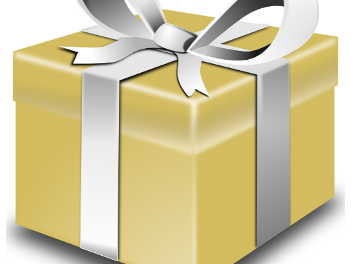 Ein Geschenk mit Schleife