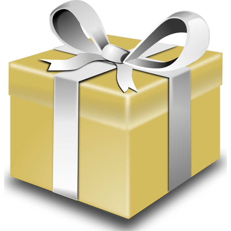 Ein Geschenk mit Schleife