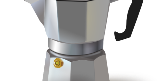 Kaffeekanne aus Metall