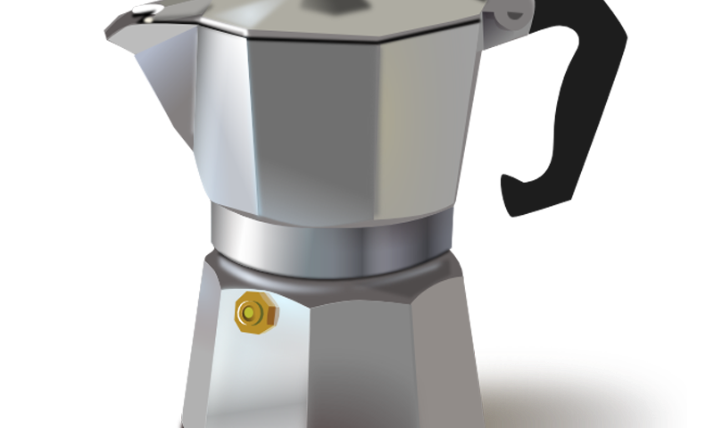 Kaffeekanne aus Metall