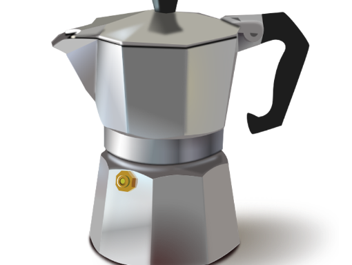 Kaffeekanne aus Metall