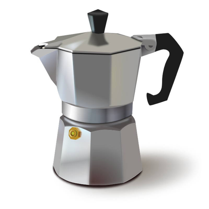 Kaffeekanne aus Metall