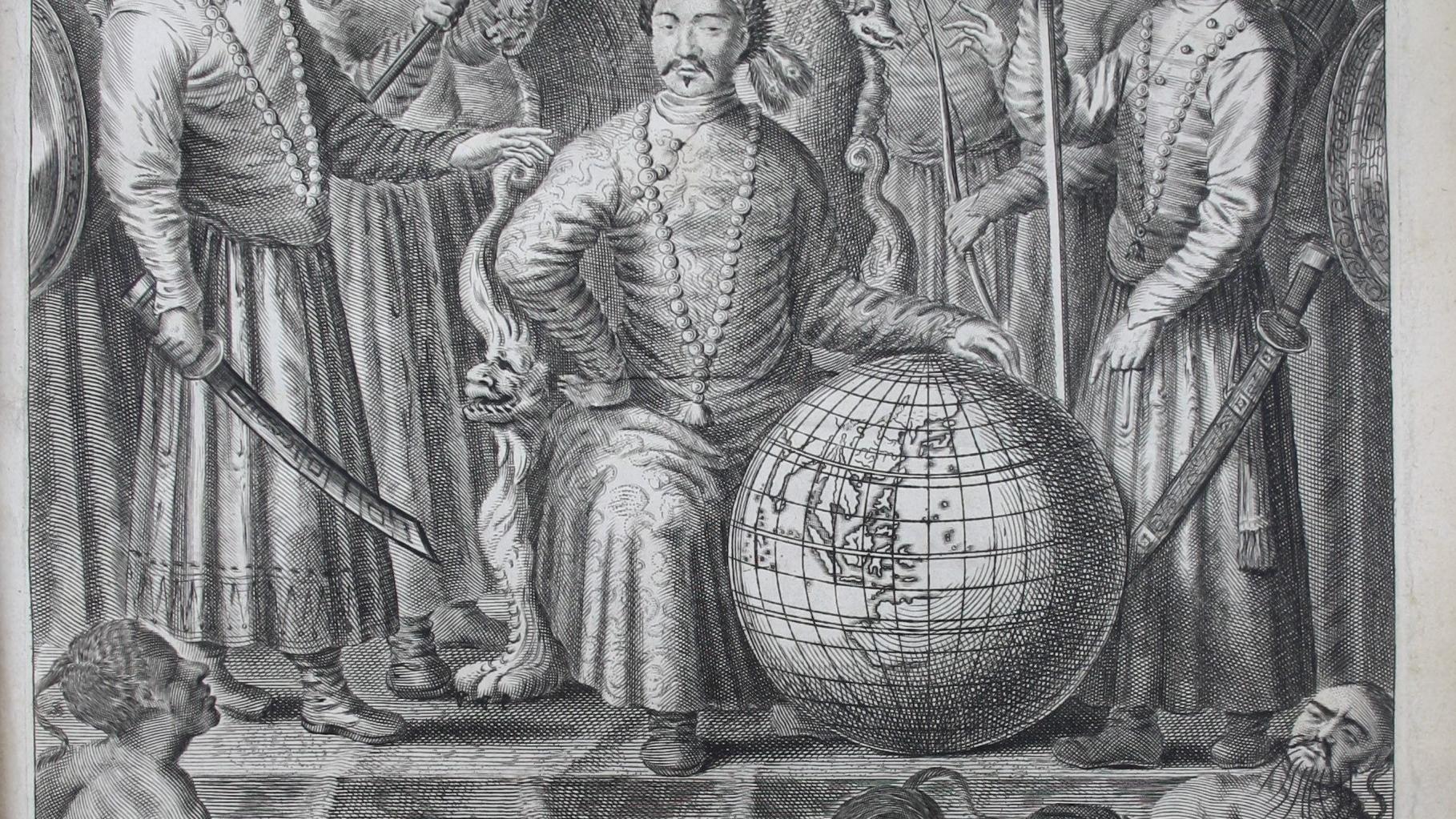 Titelkupfer - Joan Nieuhof, Het gezantschap der Neerlandtsche Oost-Indische Compagnie ... Keizer van China Amsterdam 1665 (Martinus-Bibliothek Mainz, 13/1091)