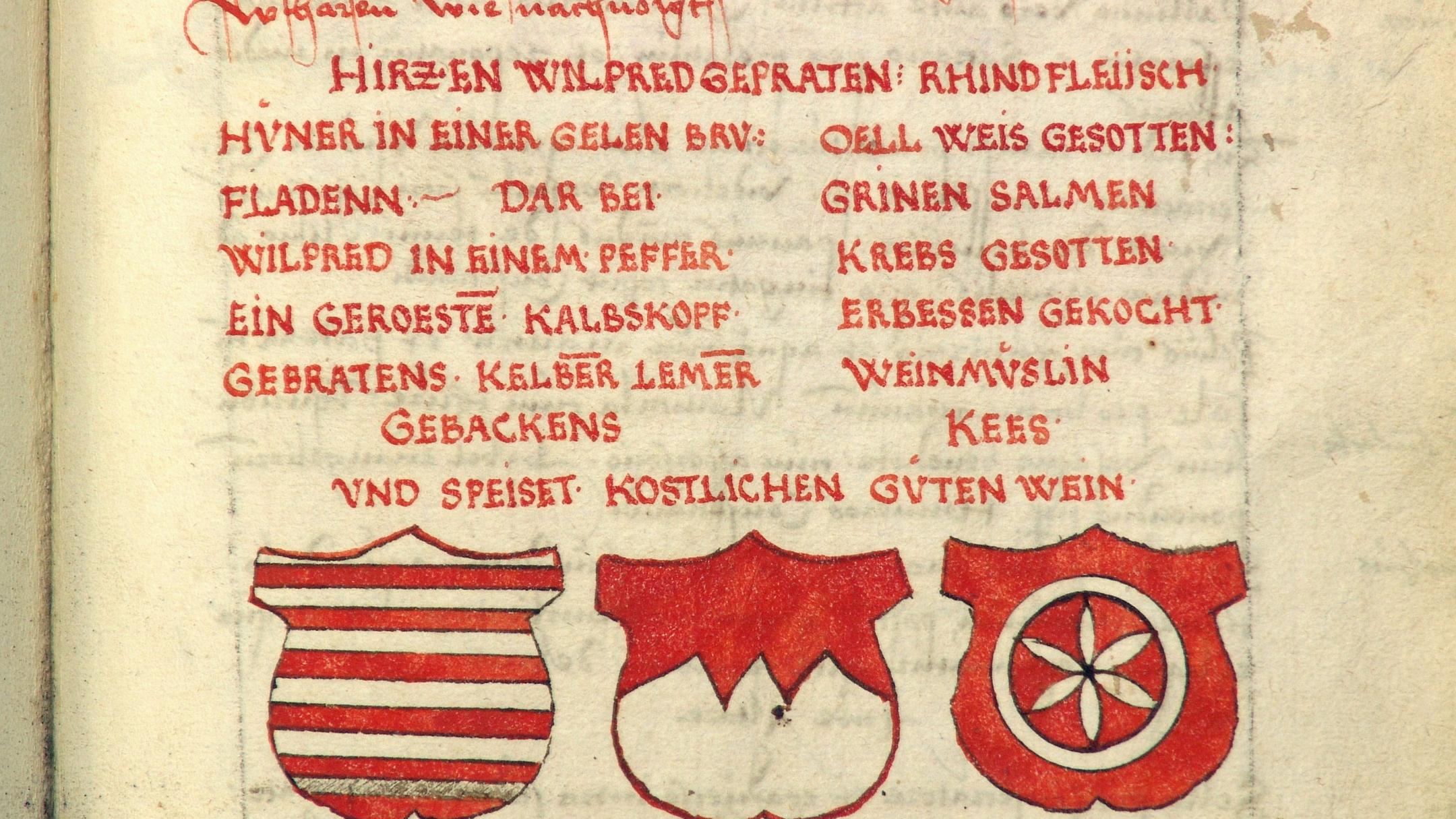 Hs 92 Domsakristeibuch 'Schmausende Domherren'