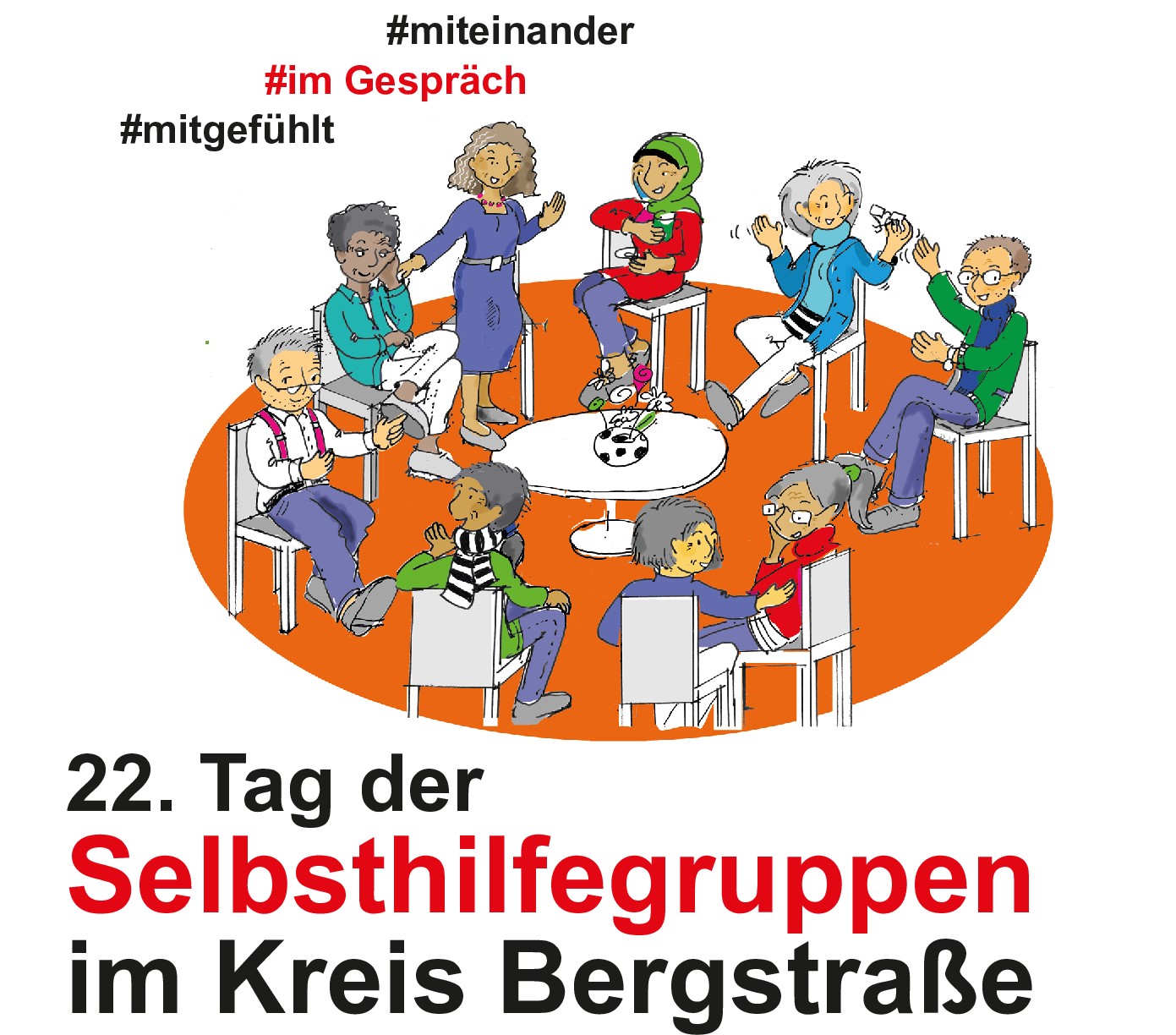 Plakat zum Tag der Selbsthilfegruppen in Heppenheim